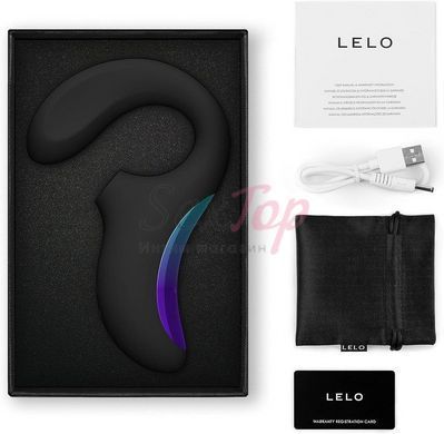Кліторально-вагінальний звуковий стимулятор LELO Enigma WAVE Black - фото товару 5