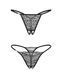 Набір трусиків з доступом Obsessive Bianca 2-pack crotchless thong 2XL/3XL &mdash; фото 5 з 7