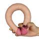 Двусторонний реалистичный фаллоимитатор телесного цвета Lovetoy &mdash; фото 3 из 5