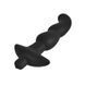 Анальная вибропробка с изгибом черного цвета Vscnovelty Perfect Vibrating Butt Plug &mdash; фото 4 из 5