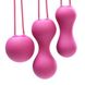Набор вагинальных шариков Je Joue - Ami Fuchsia, диаметр 3,8-3,3-2,7см, вес 54-71-100гр SO3044 фото 3