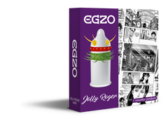 Насадка на член EGZO Jolly Roger (презерватив с усиками) SO2015 фото