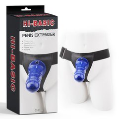 Страпон синий на ремешке Penis Extender IXI60378 фото