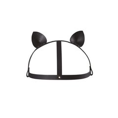 Маска кошечки Bijoux Indiscrets MAZE - Cat Ears Headpiece Black Черный 1