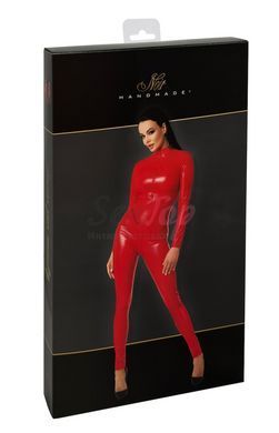 Комбінезон Noir Handmade F353 Red powerwetlook overall - M - фото товару 7