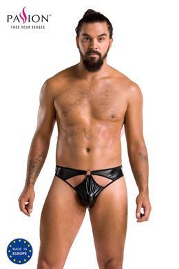 Мужские стринги Passion 033 Thong Paul XXL/XXXL Black, под латекс &mdash;  фото товара 5
