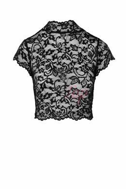Топ Noir Handmade F303 Essence lace top with high collar - S &mdash;  фото товара 4
