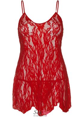 Пеньюар Leg Avenue Rose Lace Flair Chemise Red One Size SO9101 фото