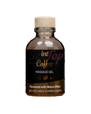 Массажный гель для интимных зон Intt Coffee (30 мл) разогревающий,  - 2