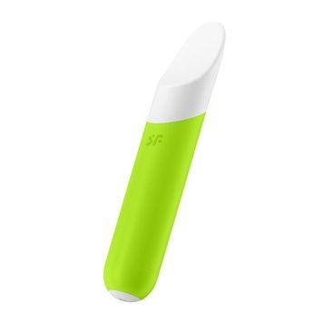 Минивибратор с гибким язычком Satisfyer Ultra Power Bullet 7 Green,  - 1