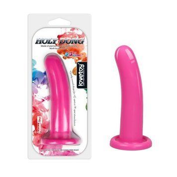 Силиконовый фаллоимитатор для страпона Lovetoy holy Dong ярко-розовый &mdash;  фото товара 1