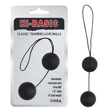 Вагинальные шарики Classic Training Love Balls, Черный - 1
