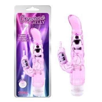 Вибратор вагинальный с клиторальным отростком розового цвета Chisa My Dual Pleasure, Розовый - 1