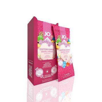 Набір лубрикантів Foil Display Box &ndash; JO H2O Lubricant &ndash; Cotton Candy &ndash; 12 &times; 10ml,  - 1
