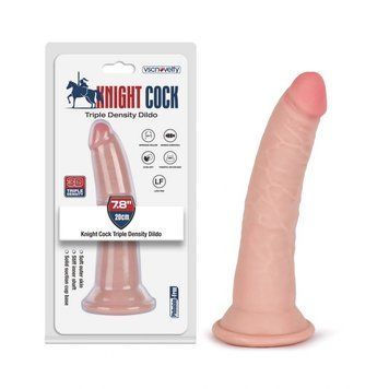 Фаллоимитатор реалистичный на присоске телесного цвета Vscnovelty Knight Cock 3D, Телесный - 1