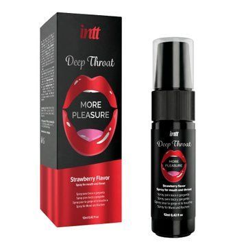 Спрей для глубокого минета Intt Deep Throat Oral Spray Strawberry (12 мл) &mdash;  фото товара 1