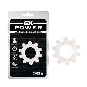 Эрекционное кольцо для члена прозрачного цвета Chisa Cock Power, Прозрачный - 1