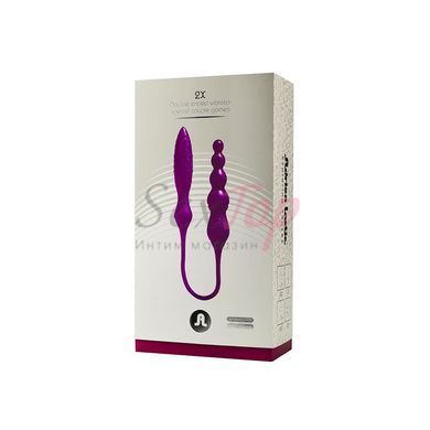 Вібратор двосторонній Adrien Lastic AD-2X з пультом LRS - фото товару 7