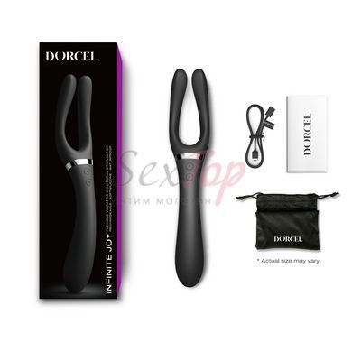 Вібратор-стимулятор Dorcel INFINITE JOY BLACK, багатофункціональний, унісекс - фото товару 6