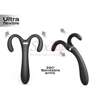 Вібратор-стимулятор Dorcel INFINITE JOY BLACK, багатофункціональний, унісекс - фото товару 2