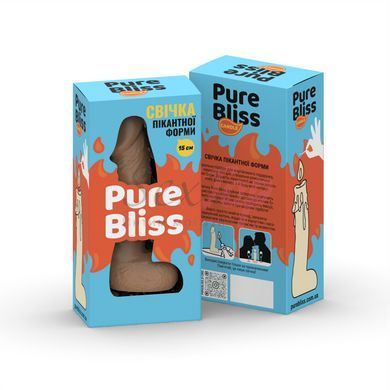 Свеча в виде члена Pure Bliss MINI Brown 15 см &mdash;  фото товара 7