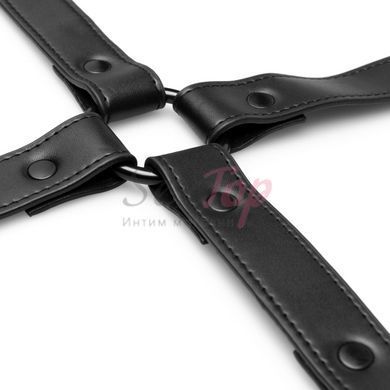 Хрестовина з наручниками та поножами Bedroom Fantasies: Hogtie with Hand and Ankle Cuffs - фото товару 3