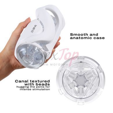 Мастурбатор Dorcel DEEP BLOW WHITE, двойное использование &mdash;  фото товара 2