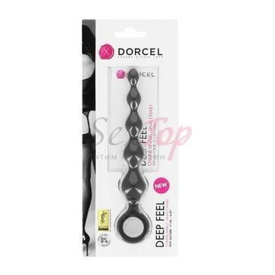 Анальний ланцюжок Dorcel Deep Feel, силікон, макс. діаметр 2,5 см, пружна - фото товару 2