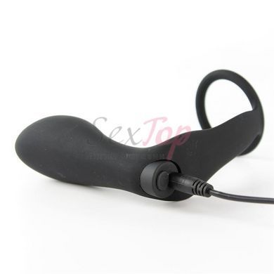 Ansel Anal Plug With Vibration And Cock Ring Usb Silicone &mdash;  фото товара 3
