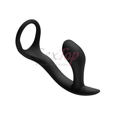Анальная пробка с эрекционным кольцом Fun Factory Bootie Ring Black &mdash;  фото товара 2