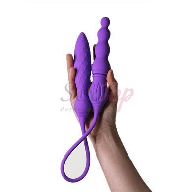 Вібратор двосторонній Adrien Lastic AD-2X з пультом LRS - фото товару 4