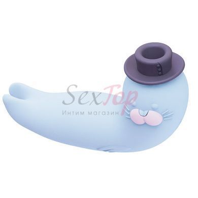 Вакуумний вібратор CuteVibe Franky Blue - фото товару 2
