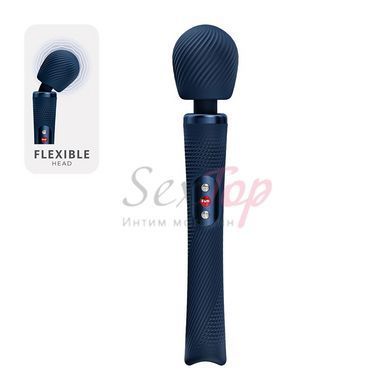 Вібромасажер Fun Factory VIM Vibrating Wand Nightblue, суперпотужний та легкий, до 6 годин роботи - фото товару 2