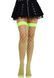 Чулки в крупную сетку Leg Avenue Fence Net Thigh Highs Neon Green, one size &mdash; фото 4 из 5