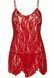 Сорочка бебі-дол Leg Avenue Rose Lace Flair Chemise Red, One Size &mdash; фото 3 з 6
