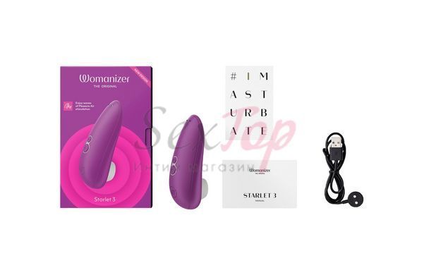 Вакуумний кліторальний стимулятор Womanizer Starlet 3 VIOLET - фото товару 4