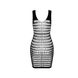 Бодістокінг-сукня з відкритими грудями Passion BS092 black SO6394 фото 4