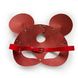 Шкіряна маска мишки Art of Sex - Mouse Mask, колір Червоний SO9650 фото 4