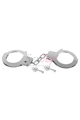 Наручники Fetish Tentation Adjustable metal wrist cuffs - фото товару 3