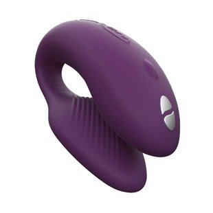 Смарт-вибратор для пар We-Vibe Chorus Purple, сенсорное управление вибрациями сжатием пульта - SO6923