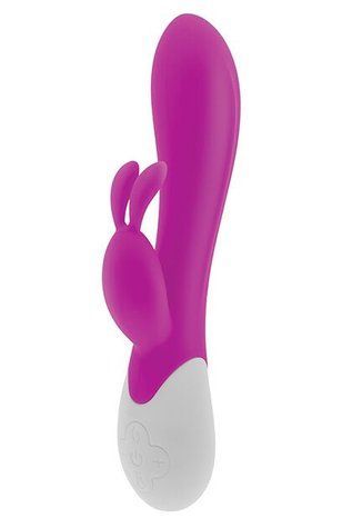 Вібратор-кролик S Pleasures Premium Corabi Rabbit, рожевий, вушка для клітора, 16 режимів, нагрів - фото товару 1