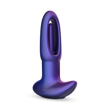 Анальна пробка з віброязичком Hueman - Voyager Butt Plug With Tapping,  - 1