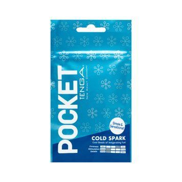 Мастурбатор TENGA Pocket Cold Spark, Прозрачный - 1