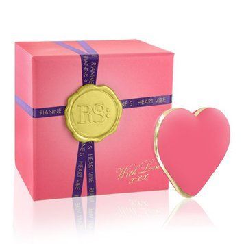 Вібратор-сердечко Rianne S: Heart Vibe Coral, 10 режимів, медичний силікон, подарункове паковання,  - 1