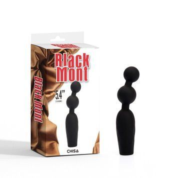 Анальный вибромассажер с двумя шариками черного цвета Chisa Booty Beads &mdash;  фото товара 1