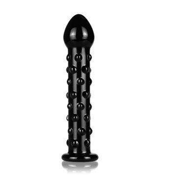 Стеклянный фаллоимитатор Lovetoy Glass Romance черный, Черный - 1