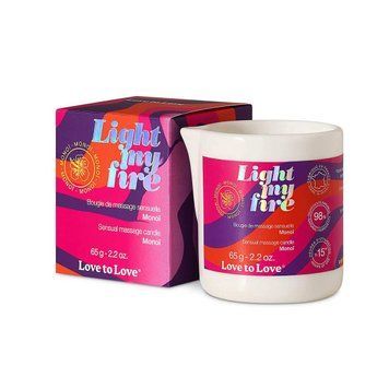 Масажна свічка Love To Love LIGHT MY FIRE Monoi (65 мл),  - 1