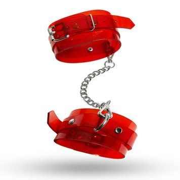 Поножи Feral Feelings - Ankle Restraints Red Trasparent,  - 1