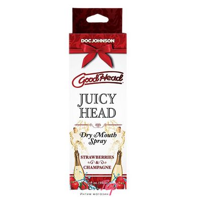 Увлажняющий оральный спрей Doc Johnson GoodHead - Juicy Head - Strawberries and Champagne 59мл SO7748 фото