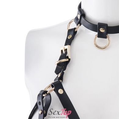 Портупея на грудь LOCKINK SEVANDA Queen Chest Harness with Removable Bra - SX0873